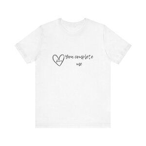 Love Theme Valentine Boyfriend Tee, Heart Graphic Shirt